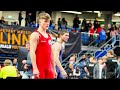 U20 A. Brjuchovic (GER) vs B. Mouskhabov (BEL). Greco-Roman 63kg men wrestling.