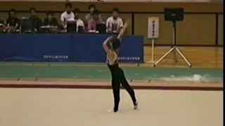 男子新体操 香川インカレ 1995年 野口一夫 (福岡大学) ロープ