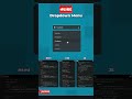 How to create a Dropdown Menu Using HTML,CSS and JavaScript | #webdevelopment  #trending