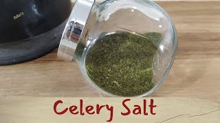 How to make Celery Salt | Easy Celery Salt recipe | Celery Salt