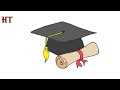 How to draw a graduation cap easy for beginners.