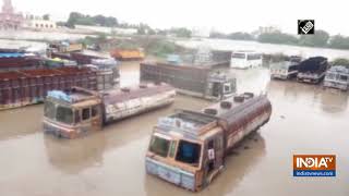 Dam in Gujarat's Jamnagar overflows after monsoon rains intensify