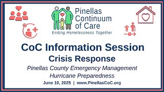 Pinellas CoC Info Session - Pinellas County Emergency Management Presentation