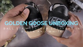 GOLDEN GOOSE 4K UNBOXING! Ball Star Sneakers in Black Suede and White Accents