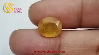 Yellow Sapphire-4.24 Carat (4.65 Ratti)-Origin-Bangkok