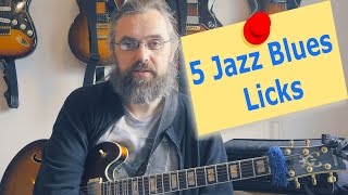 5 Bb Jazz Blues licks - Jazz Guitar Lesson