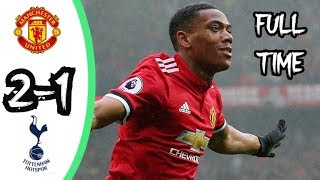 Manchester United vs Tottenham 2 1 All Goals & Highlights English Commentary in HD