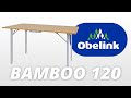 Obelink Tafel Bamboo 120 campingtafel | Productvideo | Obelink vrijetijdsmarkt