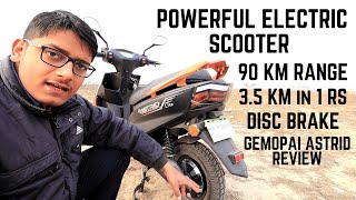 Gemopai Astrid Lite Electric Scooter Review | 90 km Range | Lithium-ion Battery | Ride Review