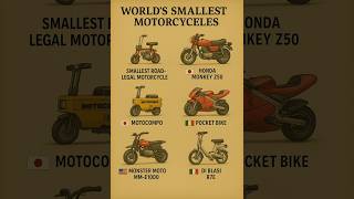 World’s Smallest Motorcycles Ever Made! 😱🏍️
