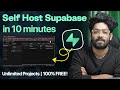 Self Host Supabase In Under 10 Minutes [THE EASIEST WAY in 2026]