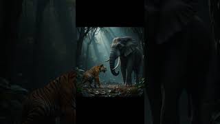 Clash of Titans - Final Battle Tiger VS Africa Elephant #animalshorts