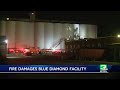 Fire sweeps through equipment at Blue Diamond factory in Sacramento