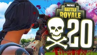 20 kills solo squad victory!- Fortnite Battle Royale gameplay- CJH The First