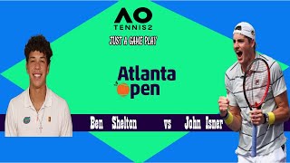Ben  Shelton      vs   John Isner    | 🏆 ⚽ Atlanta Open    (28/07/2022) 🎮