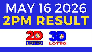 Lotto Result Today 2PM May 16 2026 | EZ2 Swertres PCSO