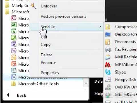 How to create a desktop shortcut for Word 2007 How to create a desktop shortcut for Word 2007