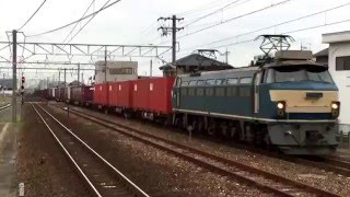 EF66-21牽引 5099レ 高塚駅通過