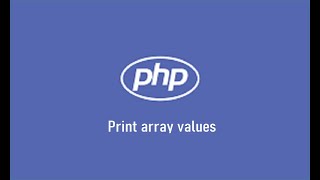 print php array values
