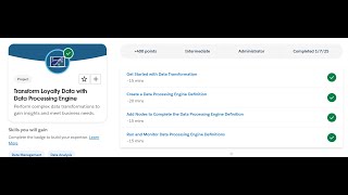 Get Started with Data Transformation | Transform Loyalty Data with Data Processing Engine