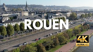 ROUEN 🇫🇷 | 4K Drone Footage | Heart of Normandy