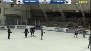 2/26/25- Brattleboro @ U32 Boys Hockey