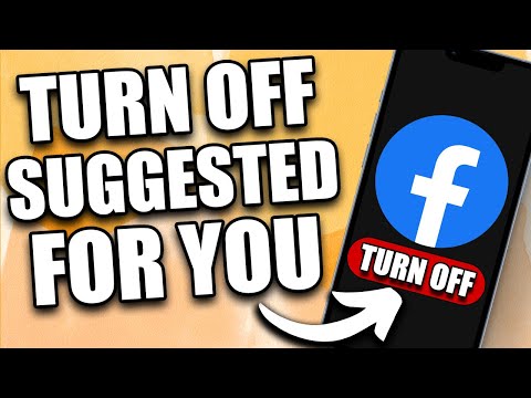 How to DEACTIVATE Facebook Suggested for You (2024 Update)