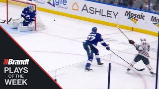 Connor Bedard Fires Laser Beam From Near Impossible Angle | NHL Plays Of The Week