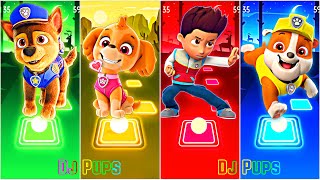 PAW Patrol Coffin Dance with Chase 🆚 Skye 🆚 Ryder 🆚 Rubble 🎶 Tiles Hop EDM Rush