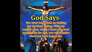 God message for you | God message for me #jesus #jesuschrist #Christianity #godsays #shorts