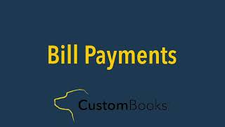 How to Pay Bills in CustomBooks