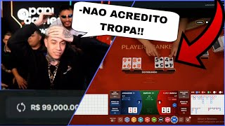 YURI22 COM 100K DE BANCA NO BACCARAT!! PERDEU TUDO!?🔴