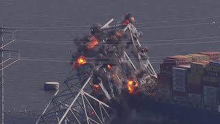 Crews demolish part of Baltimore's Key Bridge | NBC4 Washington