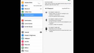 How to turn on a Personal Hotspot for iOS (iPad Air Verizon Wireless)
