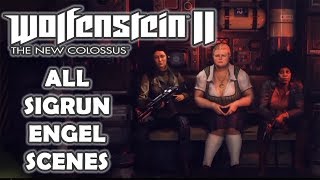 All Sigrun Engel Scenes | From Abused Villain To Hero - Wolfenstein 2: The New Colossus