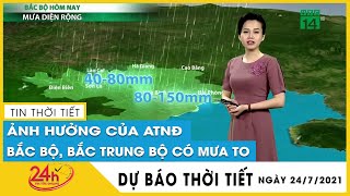 Dự báo thời tiết hôm nay mới nhất ngày 24/07/2021 Dự báo thời tiết 3 ngày tới Hà Nội mưa to cả ngày