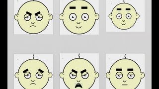 Flash Animation Tutorial | How to animate facial expressions in Flash Cartoons