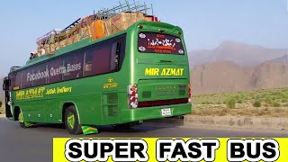 How Hino AK Bus Drives On Dangerous Icy Road In Pakistan