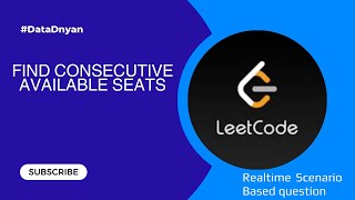 Leetcode 603 : Consecutive Available Seats #dataengineering #interview #leetcode #facebook #amazon