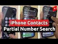 Search iPhone CONTACTS by PARTIAL Number 🔥 iPhone Tips #Shorts