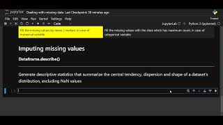 Data Science using Python - Dealing with Missing Data