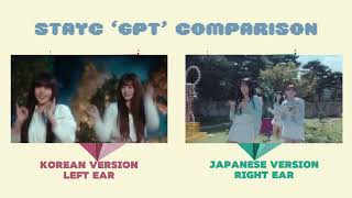 STAYC (스테이씨) ‘GPT' - Korean vs Japanese Version | Comparison + Split Audio