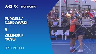 Purcell/Dabrowski v Zielinski/Yang Highlights | Australian Open 2023 First Round