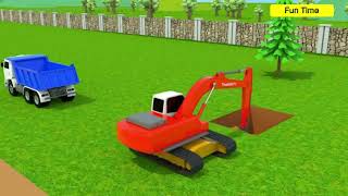 Asphalt Paver & Construction Trucks for Kids | Airport Construction for Children