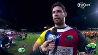 Greg Peterson post match interview Rays vs Eagles
