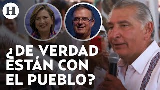 Xóchitl Gálvez critica a Marcelo Ebrard y Adán Augusto porque \