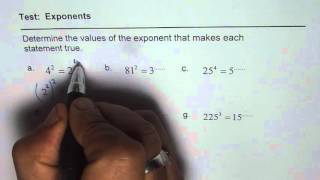 Exponents Challenge Test With Different Base