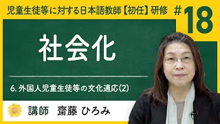 6. 外国人児童生徒等の文化適応(2) - (18) 社会化【Himawari】