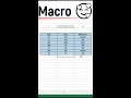 macro option in ms excel in hindi