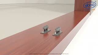 Ebco Sliding Door System 100 - Soft Close (for Wooden Door) | Bharath Agencies